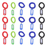 Pulseira De Chaveiro Em Espiral, 22 Unidades