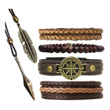 Pulseira De Couro Cruz Crucifixo Preto Fé Jesus Bolinhas Top
