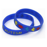 Pulseira De Identificação Autismo Autista Infantil Silicone