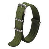 Pulseira De Nylon Work Compatível Com Timex Weekender T2n654 Cor Verde