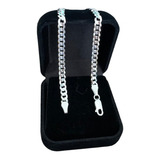 Pulseira De Prata 925 Grumet 5mm Escama Prata Legítima
