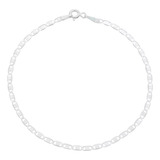 Pulseira De Prata 925 Italiana Piastrine 2mm Com Garantia