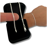 Pulseira De Prata 925 Masculina Legítima Grumet Italiana