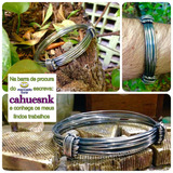 Pulseira De Prata Estilo Pêlo Rabo Elefante 12 Fios Cahuesnk