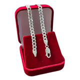 Pulseira De Prata Italiana 925 5mm Grossa Super Acabamento Comprimento 21 Cm Diâmetro 5 Cm