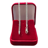 Pulseira De Prata Legitima Masculina Fininha Grumet Italiana Comprimento 21 Cm Diâmetro 2 Cm