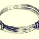 Pulseira De Rabo De Elefante 8 Fios De Prata 925 