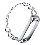 Pulseira De Relógio Em Formato De Coração, Prata