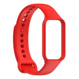 Pulseira De Silicone Colorida Para Xiaomi Mi Band 8 Active Cor Vermelho