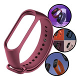 Pulseira De Silicone Compatível Com Xiaomi Mi Band 3 E 4