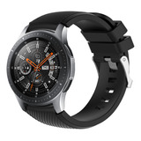 Pulseira De Silicone Fivela Prata 22mm Compativel Com Samsung Galaxy Watch 46mm R800 Gear S3 Classic Frontier Watch 3 45mm Gear 2
