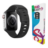Pulseira De Silicone Mariner Compativel Com Apple Watch Iwatch 9 8 7 6 5 4 3 2 1 Se 38mm 40mm 41mm Cor Preto