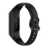 Pulseira De Silicone Para Samsung Galaxy Fit2 R220 Sm-r220 Cor Preto Largura 16 Mm