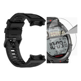Pulseira E Películas Compatíveis Com Amazfit T-rex 2 A2170 Cor Azul-escuro