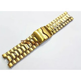 Pulseira Em Aço Dourado P/ Relógio Invicta Thunderbolt 213