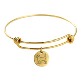 Pulseira Feminina Personalizada Raça Cachorro Cão Pet