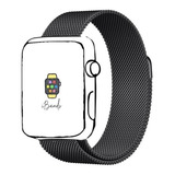 Pulseira Ibands Aço Magnético Milanese Loop Para Apple Watch