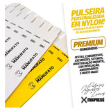 Pulseira Identificação Nylon Impressão Premium . 100 Unids