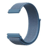 Pulseira Loop Nylon Velcro Engate Rápido Universal 20mm Verd Cor Azul Largura 20 Mm