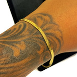 Pulseira Masculina 3mm Serpente Bracelete Banhada Ouro 18k