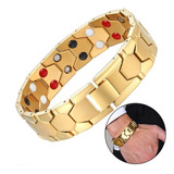 Pulseira Masculina Aço Inox Bracelete Masculino Ajustável 