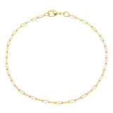 Pulseira Masculina Bracelete 21cm 2mm Folheada Ouro Semi Jói