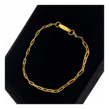 Pulseira Masculina Cartier 2mm Bracelete Banhada Ouro 18k