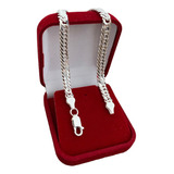 Pulseira Masculina De Prata 925 Elo Duplo Grossa.