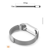 Pulseira Metal Aço Milanesa Para Galaxy Fit 2 Fit2 Sm-r220 Cor Prata