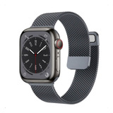 Pulseira Metal Milanes Compatível Com Apple Watch 9 41mm