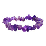 Pulseira Natural Ametista Em Cascalho - Espiritualidade