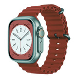 Pulseira Oceano Para Apple Watch Ultra 49mm Cor Vinho