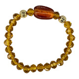 Pulseira Oxum Búzios Amarelo Âmbar Cristal