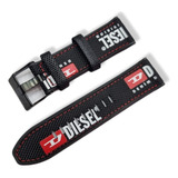 Pulseira Para Diesel Dz4512 Nylon 26mm Preta Raridad