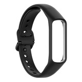 Pulseira Para Samsung Galaxy Fit 2 Silicone Colorida Preta