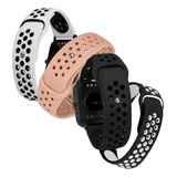 Pulseira Para Smartwatch Mormaii Smart Mormaii Life Preto Com Branco - 2.2cm De Largura X 19cm Comprimento