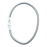 Pulseira Rabo De Rato 3 Mm Maleável Prata 925 Legítima