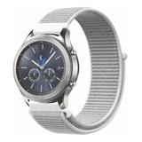 Pulseira Relógio Smartwatch 18mm 20mm 22mm 24mm Nylon Bight Cor Branca,prata Largura 22 Mm