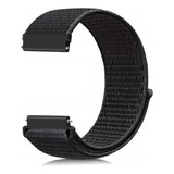 Pulseira Relógio Smartwatch 18mm 20mm 22mm 24mm Nylon Bight Cor Preto Largura 20 Mm