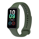 Pulseira Silicone Borracha Para Xiaomi Amazfit Band 7 Cores Cor Verde