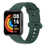 Pulseira Silicone Borracha Para Xiaomi Redmi Mi Watch 2 Lite Cor Verde