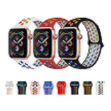 Pulseira Silicone Nke Para Apple Watch 38mm 40mm 42mm 44mm