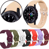 Pulseira Silicone Para Galaxy Watch 4 Fecho Classic 40 44 46