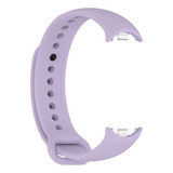 Pulseira Silicone Trava Metal Sport Para Xiaomi Mi Band 8 Cor Lilás