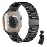 Pulseira Smartwatch Aço Inox Para Apple Ultra 8 + Ajustador