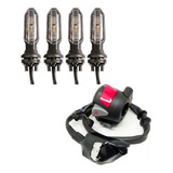Punho Cb500 Partida + Kit 4 Piscas Setas Led Cb250 Twister