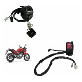 Punho Chave Luz + Emergencia Partida Cb 250 Twister 16 A 20