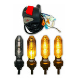 Punho Partida Cb500 4 Piscas Led Sequencial Cb 250 Twister