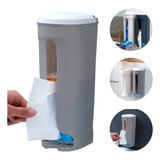 Puxa Saco Organizador Porta Sacola Papel Toalha Com Gancho
