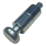 Puxador 2 Corpo Manipulo Redondo Aço Pino 8mm Zincado 